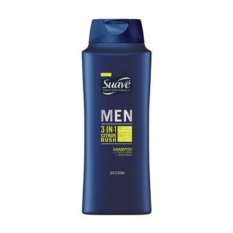 Dầu tắm, gội, xả Suave Men 3 in 1 Citrus Rush 828ml của Mỹ 