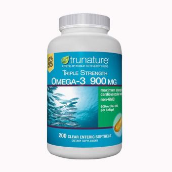 Dầu cá Omega 3 Trunature Triple Strength Omega 3 900mg Mỹ