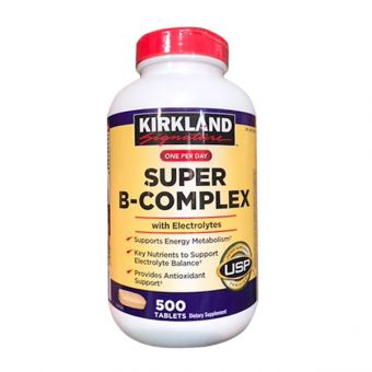 Vitamin B tổng hợp Super B-Complex Kirkland 500 viên Mỹ