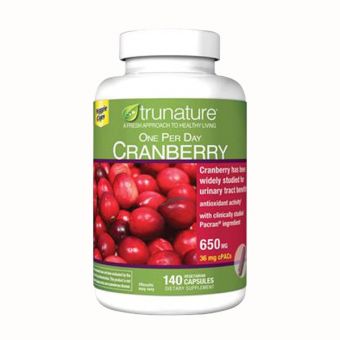 Viên uống hỗ trợ đường tiết niệu Trunature Cranberry 650mg 140v