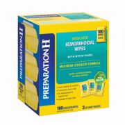 Khăn lau trị trĩ Preparation H Hemorrhoidal Wipes Mỹ 180 miếng