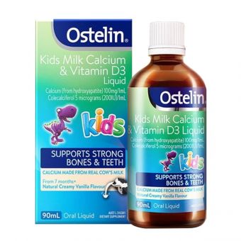 Ostelin Kids Milk Calcium & Vitamin D3 Liquid của Úc