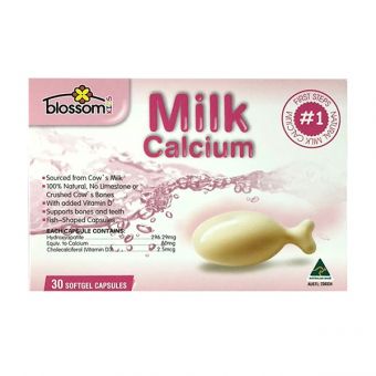 Milk Calcium Blossom 30 viên của Úc bổ sung canxi và D3