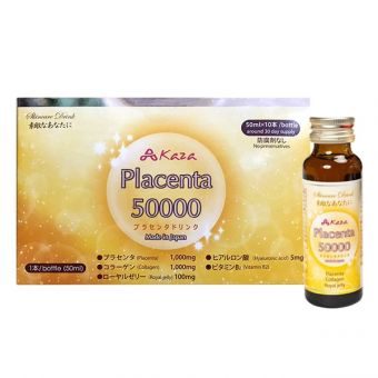 Nước uống đẹp da nhau thai Kaza Placenta 50000mg Nhật Bản