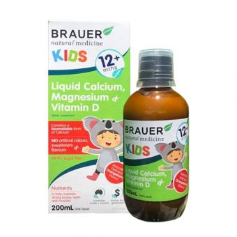 Siro Brauer Kids Liquid Calcium Magnesium Vitamin D 12mth