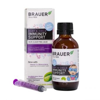 Siro tăng đề kháng Brauer Immunity Support phòng ngừa cảm cúm