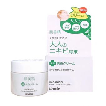 Kem dưỡng trị mụn Hadabisei Facial Cream Kracie Nhật Bản