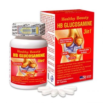 Viên uống bổ khớp HB Glucosamine 3 in 1 của Healthy Beauty