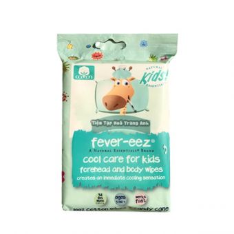 Khăn lau hạ sốt cho bé Fever Eez Cool Care 32 miếng của Mỹ