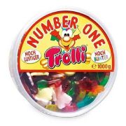 Kẹo dẻo hình con thú Trolli Number One 1000g của Đức