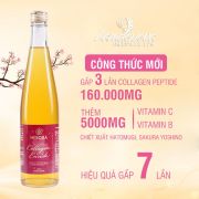 Nước uống Collagen Enrich Hebora của Nhật Bản, chai 500ml