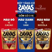 Bột tăng cơ Savas Whey Protein 980g Meiji Nhật Bản