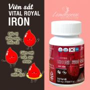 Viên sắt bổ máu Vital Royal Iron của Hàn Quốc hộp 30 viên