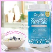 Bột Collagen Peptides Probiotics Orgain của Mỹ đẹp da tóc