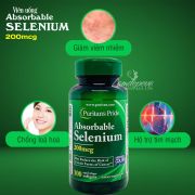 Viên uống Absorbable Selenium 200mcg Puritans Pride 100 viên