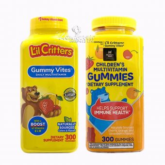 Gummy Vites-Kẹo dẻo vitamin và khoáng chất cho bé, hộp 300 viên