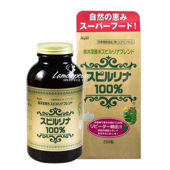 Tảo Xoắn Spirulina Nhật Bản 2200 Viên -Đẹp Da, Cân Bằng Huyết Áp