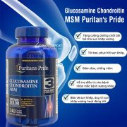 Viên Bổ Xương Khớp Glucosamine Chondroitin MSM Puritan's Mỹ 240 v