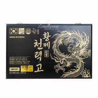 Tinh chất sâm núi trầm hương Golden Dragon hộp gỗ 60 ống