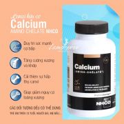 Canxi hữu cơ Calcium Amino Chelate NHCO 84 viên của Pháp