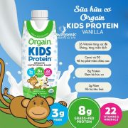 Sữa Orgain Kids Protein 8g hộp 244ml của Mỹ - Sữa hữu cơ cho bé