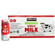 Sữa tươi hữu cơ Kirkland Organic Whole Milk 236ml của Mỹ