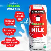 Sữa tươi hữu cơ Kirkland Organic Whole Milk 236ml của Mỹ