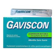 Thuốc trị trào ngược dạ dày Gaviscon xanh của Pháp hộp 24 gó...