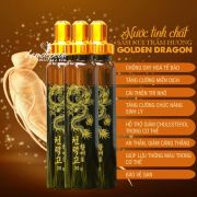 Tinh chất sâm núi trầm hương Golden Dragon hộp gỗ 60 ống