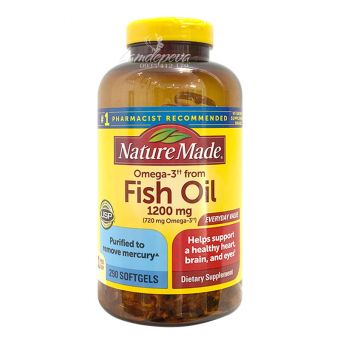 Dầu cá Nature Made Fish Oil 1200mg 720mg Omega 3 của Mỹ