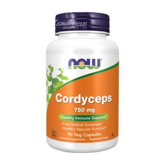 Viên uống đông trùng hạ thảo Now Cordyceps 750mg 90 viên