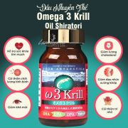 Dầu nhuyễn thể Shiratori Omega 3 Krill của Nhật Bản 80 viên 