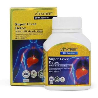 Bổ gan Super Liver Detox 100 viên Vitatree của Úc giá tốt