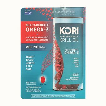 Dầu nhuyễn thể Kori Krill Oil Multi-Benefit Omega 3 của Mỹ