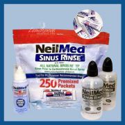 Bộ rửa mũi Neilmed Sinus Rinse 2 bình với 250 gói muối