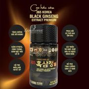 Cao hắc sâm 365 Korea Black Ginseng 4 lọ x 250g Hàn Quốc