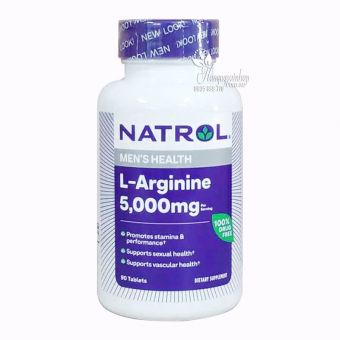 Viên uống Natrol L-Arginine 5000mg 90 viên cho nam giới