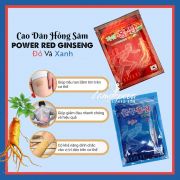 Cao dán hồng sâm Power Red Ginseng đỏ và xanh của Hàn Quốc