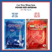 Cao dán hồng sâm Power Red Ginseng đỏ và xanh của Hàn Quốc