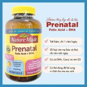 Viên bổ sung vitamin + DHA Prenatal Nature Made 150 viên