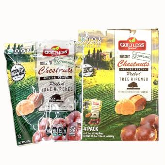 Hạt dẻ hữu cơ Guiltless Gourmet Roasted Chestnuts của Mỹ 600g