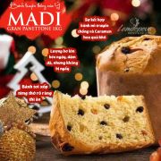 Bánh Madi Gran Panettone 1kg - Bánh mì nho khô của Ý