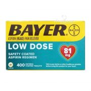 Thuốc Bayer Low Dose Aspirin 81mg của Mỹ hộp 400 viên