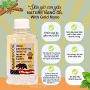 Dầu gió con gấu Nature Nano Oil With Gold Nano của Mỹ 8ml