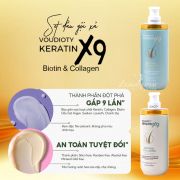 Bộ dầu gội xả Voudioty Keratin X9 Biotin & Collagen 500ml