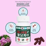 Viên uống giảm đường huyết Banaba Leaf Blood Sugar Care Hàn Quốc