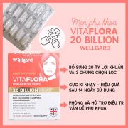 Men vi sinh phụ khoa Vitaflora 20 Billion Wellgard Anh Quốc