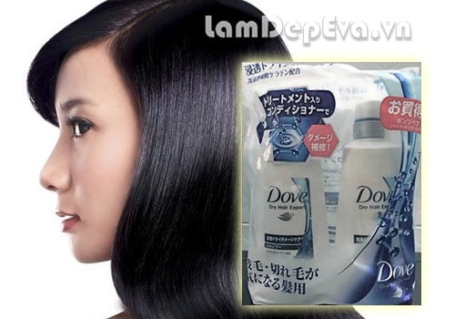 Bộ Dầu Gội&Xả Dove Dry Hair Expert Của Nhật Bản-Dành Cho Tóc Khô